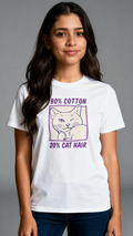 חולצת Cat Approved מכותנה אורגנית של אדם וטבע עם הדפס חתול